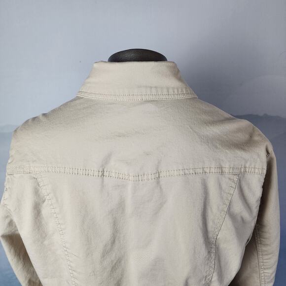 Dress Barn Collared Button Up Khaki Jacket | Women's Large - Picture 11 of 15